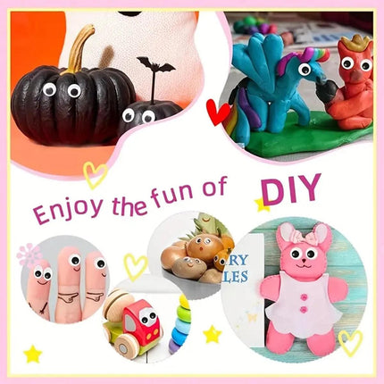 1500pcs Craft Supplies DIY Adhesive Eyes Stickers Handmade Decorations Projects