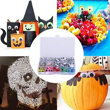 1500pcs Craft Supplies DIY Adhesive Eyes Stickers Handmade Decorations Projects