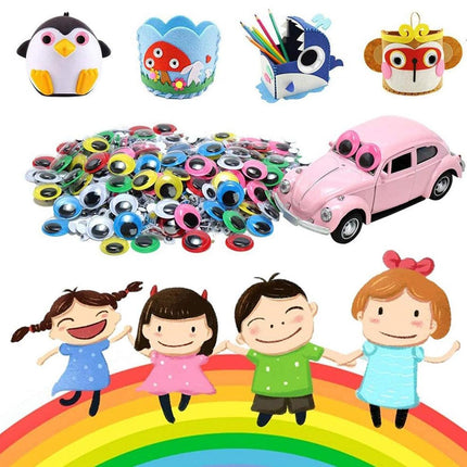 1500pcs Craft Supplies DIY Adhesive Eyes Stickers Handmade Decorations Projects