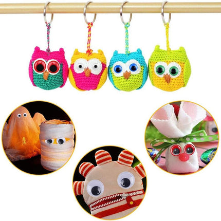 1500pcs Craft Supplies DIY Adhesive Eyes Stickers Handmade Decorations Projects