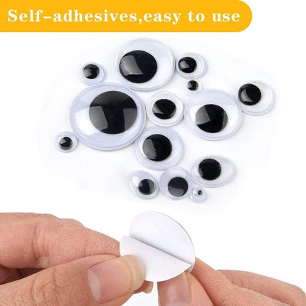 1500pcs Craft Supplies DIY Adhesive Eyes Stickers Handmade Decorations Projects