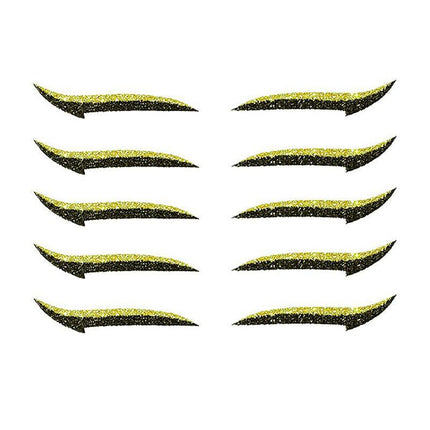 Reusable Eyeliner Stickers Makeup Eye shadow Glitter Eye Cosmetic Eyeliners - Aimall