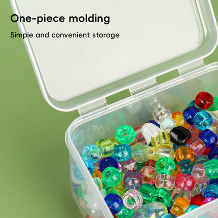 10PCS Mini Clear Plastic Storage Box Small Item Organiser Jewellery Craft Parts
