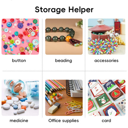10PCS Mini Clear Plastic Storage Box Small Item Organiser Jewellery Craft Parts