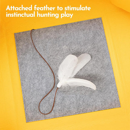 Felt Cat Nest Foldable Deformable Cat Tunnel Semi Enclosed Cat House Pet Bed