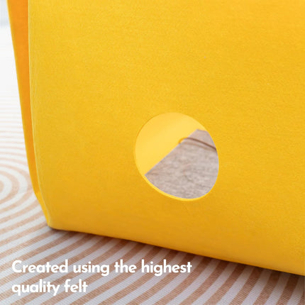 Felt Cat Nest Foldable Deformable Cat Tunnel Semi Enclosed Cat House Pet Bed