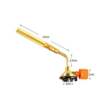Windproof Butane Gas Torch Adjustable Flame Burner for Kitchen BBQ Welding Camping