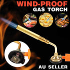 Windproof Butane Gas Torch Adjustable Flame Burner for Kitchen BBQ Welding Camping