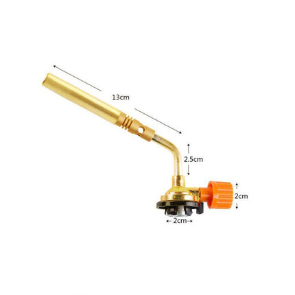 Windproof Butane Gas Torch Adjustable Flame Burner for Kitchen BBQ Welding Camping