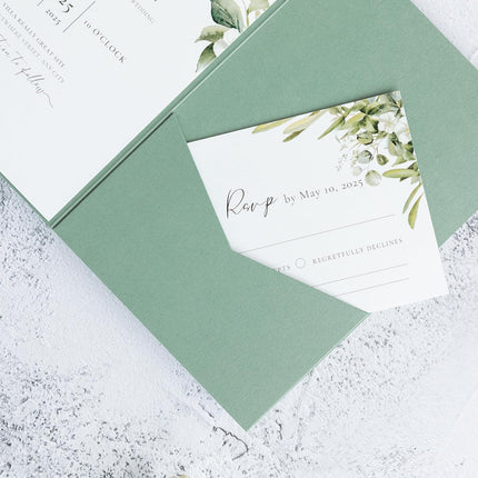 20PCS 3D Tri-Fold Holiday Wedding Invitation Envelope Greeting Cards Aesthetic