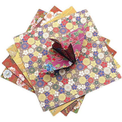 120 Sheets 8 Mixed Colours Japanese Pattern Sakura Folding Origami Craft Paper - Aimall
