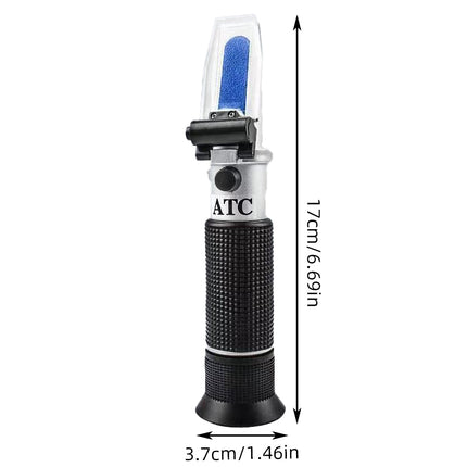 Portable Atc Refractometer 0-32% Brix Tester For Sugar Fruit Alcohol Meter Au