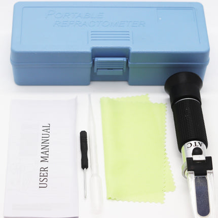 Portable Atc Refractometer 0-32% Brix Tester For Sugar Fruit Alcohol Meter Au