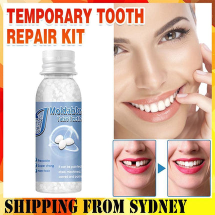 Temporary Tooth Repair Kit Resin Fix Broken False Teeth Fill Gaps Dental Denture - Aimall