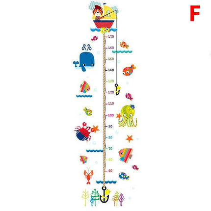 Kids Height Chart Wall Stickers Nursery Growth Measurement Ruler Removable Decal - Aimall