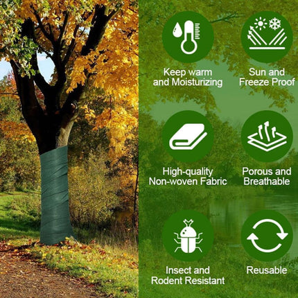 2pcs Tree Cold Protection Wrap Insulating Cloth Warming Cover Winter Gardening