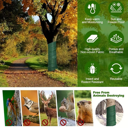 2pcs Tree Cold Protection Wrap Insulating Cloth Warming Cover Winter Gardening