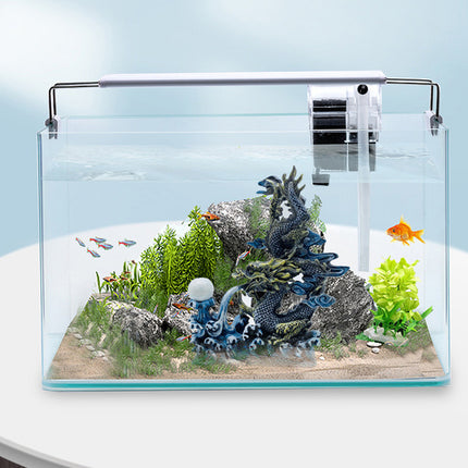 Oriental Dragon Figurine Resin Ornament Fish Tank Aquarium Landscape Decoration