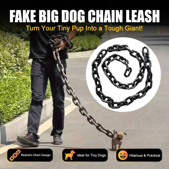 Novelty Plastic Chain Prop Leash for Tiny Dogs