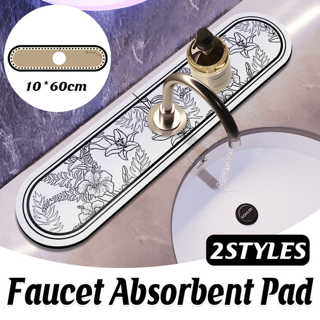 Diatom Mud Faucet Suction Mat 10cm Sink Drain Pad Bathroom Kitchen Absorbent Pad
