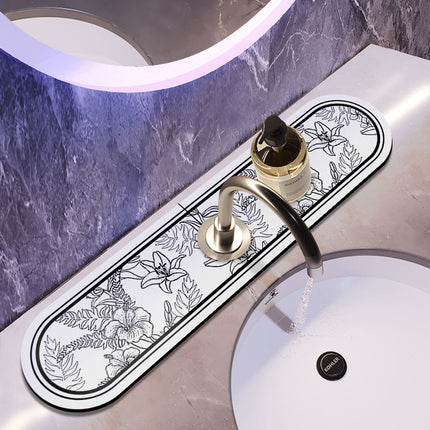 Diatom Mud Faucet Suction Mat 10cm Sink Drain Pad Bathroom Kitchen Absorbent Pad