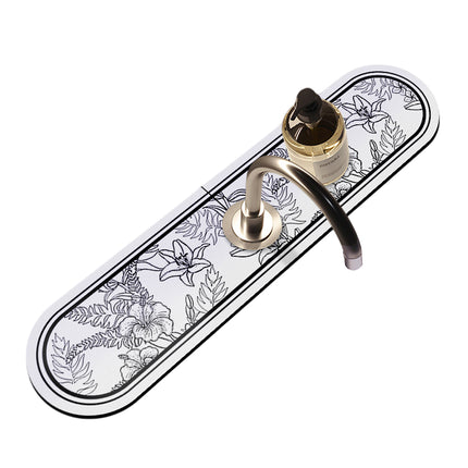 Diatom Mud Faucet Suction Mat 10cm Sink Drain Pad Bathroom Kitchen Absorbent Pad