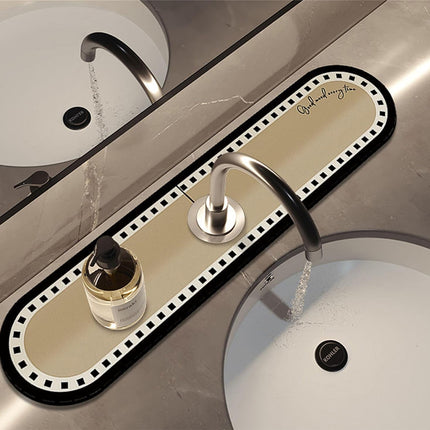 Diatom Mud Faucet Suction Mat 10cm Sink Drain Pad Bathroom Kitchen Absorbent Pad