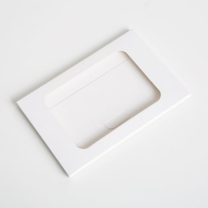 100PCS Windowed Postcard Mailing Box Cardboard Envelope for Packaging Craft Use