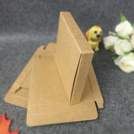 Kraft Paper Box 2 Sizes Brown 50Pcs Packaging Shipping Box Quick Folded Durable