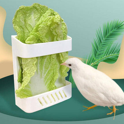 2pcs Chicken Feeder Vegetable Rack Hanging Fruit Veg Stand Poultry Feeding Table