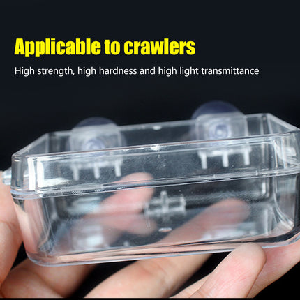 Suction Cup Reptile Feeder Dish Anti-escape Reptile Feeder For Snakes Turtles