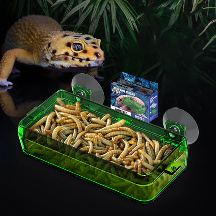 Suction Cup Reptile Feeder Dish Anti-escape Reptile Feeder For Snakes Turtles