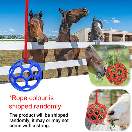 Hanging Hay Feeders Stable Feed Polo Feeding Balls Toy for Horses and Livestock