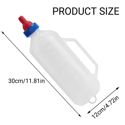 Sheep Lamb Feeding Bottle 1000ml Handheld Nipple Feeder for Livestock Use