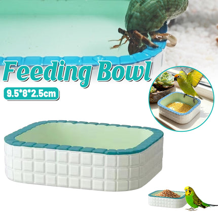Small Pet Water Bowl Food Bowl Non Slip Durable Easy Clean For Birds Small Animals