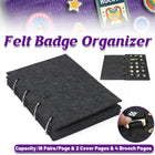 Felt Storage Book Loose-Leaf Folder For Jewelry Pin Brooch Commemorative Use