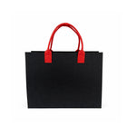 Felt Tote Bags 5 Pack Contrast Handles Three Colours