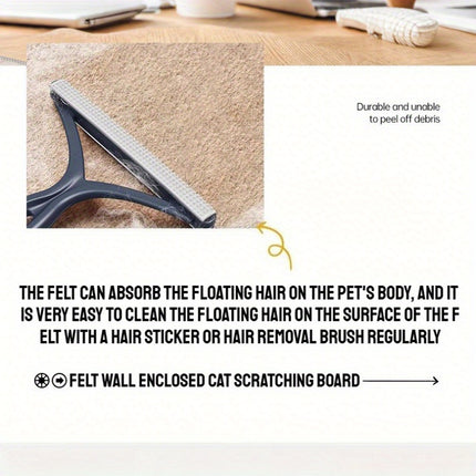 Cat Scratching Boards 5PCS Wall Mounted Felt Wear Resistant Indoor Pet 30 x 60cm