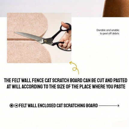 Cat Scratching Boards 5PCS Wall Mounted Felt Wear Resistant Indoor Pet 30 x 60cm