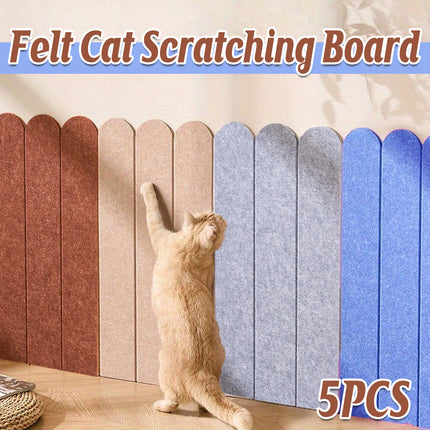 Cat Scratching Boards 5PCS Wall Mounted Felt Wear Resistant Indoor Pet 30 x 60cm