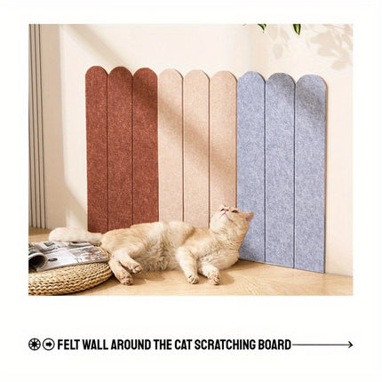 Cat Scratching Boards 5PCS Wall Mounted Felt Wear Resistant Indoor Pet 30 x 60cm