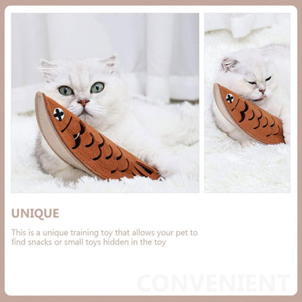 Cat Interactive Toy Food Dispenser Hide And Seek Puzzle Pet Toy Training Fun