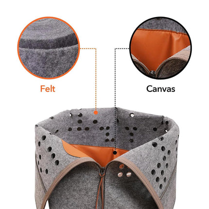 Portable Felt Cat Nest Soft Pet Bed Cat Cave for Cats and Small Pets Indoor Use