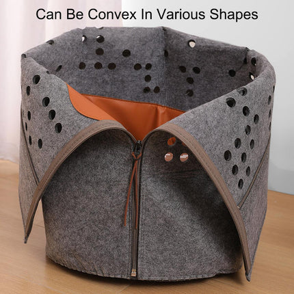 Portable Felt Cat Nest Soft Pet Bed Cat Cave for Cats and Small Pets Indoor Use