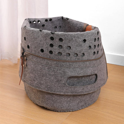 Portable Felt Cat Nest Soft Pet Bed Cat Cave for Cats and Small Pets Indoor Use