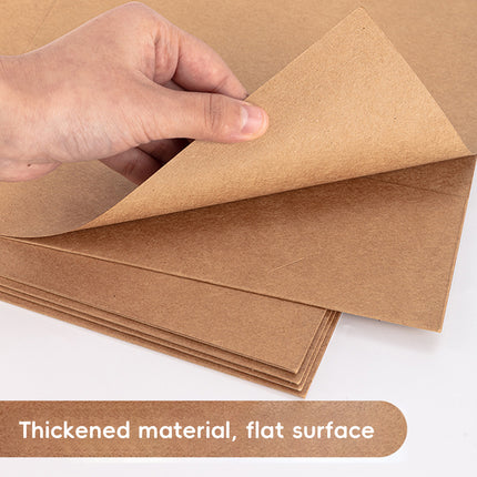 Kraft Paper Folder Set 10pcs Portable Durable File Organizer School Office Use