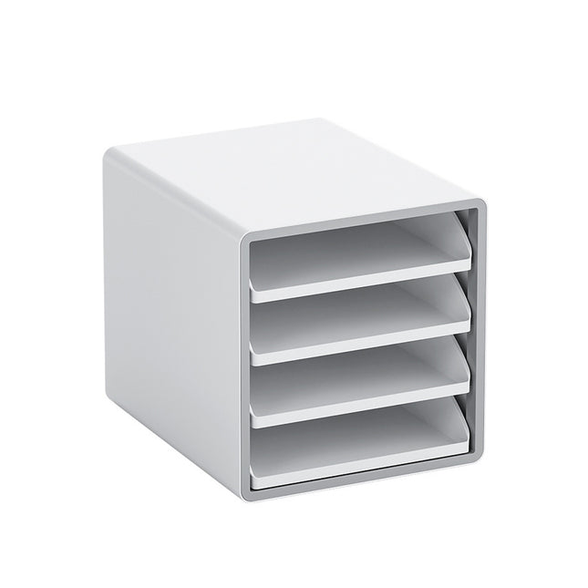 4 Tier A4 Drawer File Cabinet Office Desk Document Organizer Storage Box Files