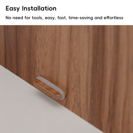Multi Tier Fan-Shaped Wood Desktop Storage Box Document Storage Easy to Install