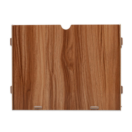 Multi Tier Fan-Shaped Wood Desktop Storage Box Document Storage Easy to Install