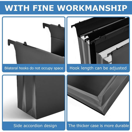 Waterproof Hanging File Folder Durable Tear Resistant  for Document Storage